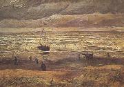 Vincent Van Gogh Beach at Scheveningen in Stormy Weather (nn04) oil painting
